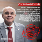 Comissão do Esporte aprova requerimento de Bandeira de Mello